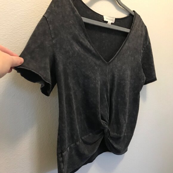 Treasure & Bond Women's Modal Cotton Rolled Hem Crop T-Shirt Size S Beach Casual - Picture 3 of 8